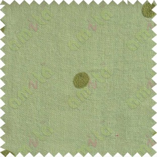 Pista with green polka dots embroidery sheer cotton curtain designs